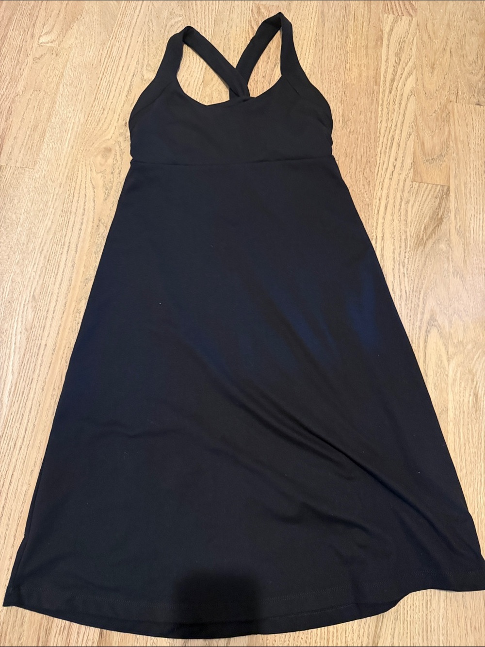 Patagonia Black Cross-Back Midi Dress
